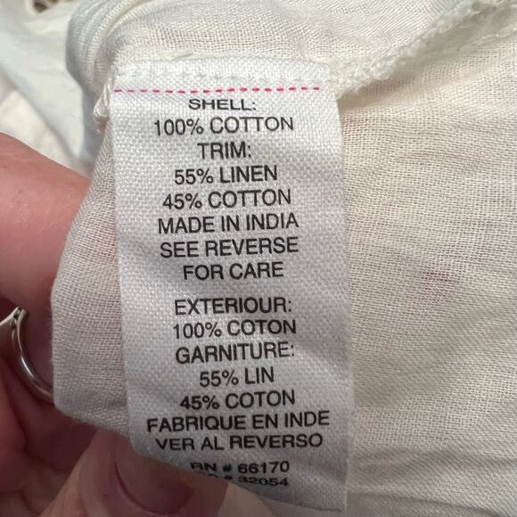 New Free People Sleeveless Boho Festival Top Beaded Size Large - Picture 8 of 11